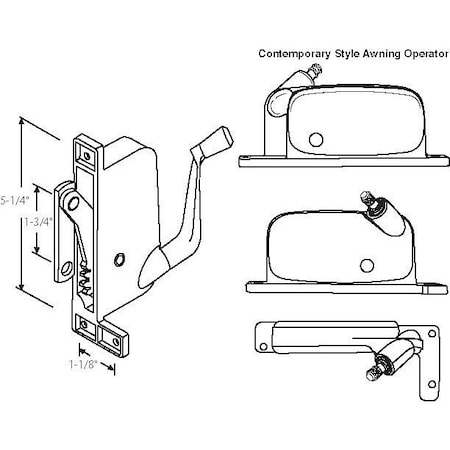 Strybuc Awning Operator 41-339P D